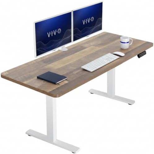VIVO Reclaimed Wood 60 x 24 in Standing Desk, DESK-KIT-1W6P by VIVO