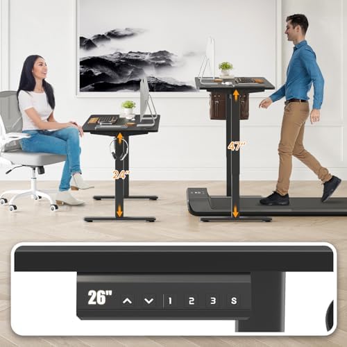 STARY Electric Standing Desk Adjustable Height Sit Stand Home Office Desk with Splice Board - Image 6