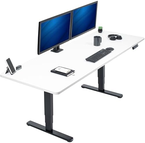 VIVO White 83 x 30 in Standing Desk, DESK-KIT-2B8W by VIVO