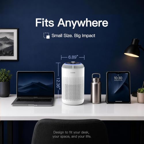 Compact Air Purifiers for Bedroom, Home with Essential Oil Diffuser - Image 3
