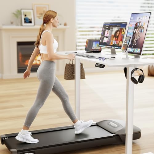 Furmax 55 Inches Electric Standing Desk, Home Office Desk with Phone Holder - Image 2