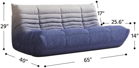 3 Seater Adults Bean Bag Chairs Togo Couch Comfy Lazy Floor Sofa - Image 2