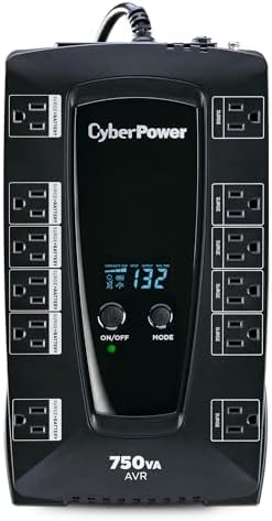 CyberPower AVRG750LCD Intelligent LCD UPS Battery Backup by Unknown