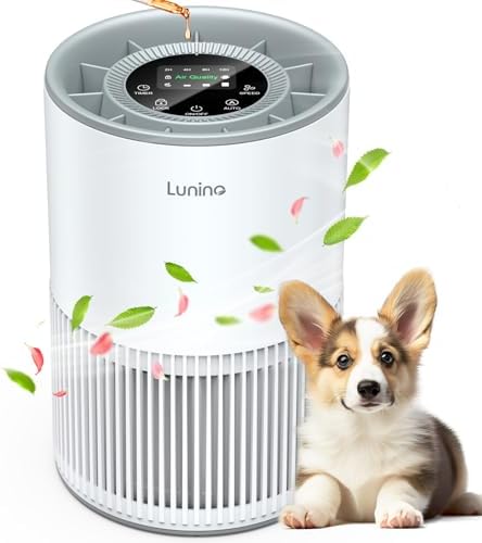 Air Purifiers for Home Large Room up to 1200ft², LUNINO H13 True HEPA Air Purifier for Bedroom with Fragrance Function, Air Quality Sensor, Sleep Mode, Air Cleaner for Pet Dander, Odor, Dust, Smoke by LUNINO