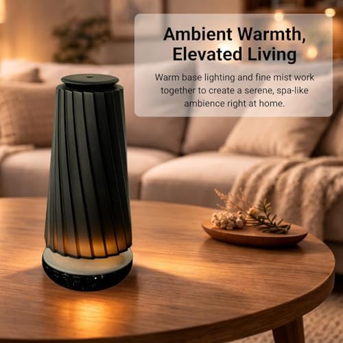 Black Pearl Smart Aroma Machine with Timer - Waterless Fragrance Oil Diffuser 100ml, Bluetooth and Manual Control, Whisper Quiet Operation, Rechargeable for Home, Office, Spa, and Hotel - Image 5