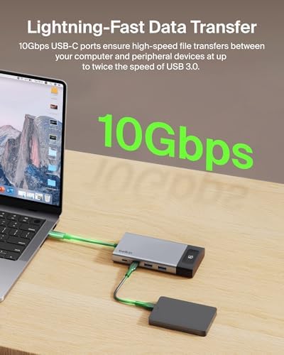 Belkin USB-C Hub 8 in 1 100W Dual Display for Windows - Image 6