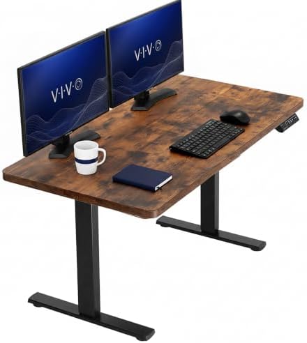 VIVO Rustic Vintage Brown 43 x 24 in Standing Desk, DESK-1B4N by VIVO