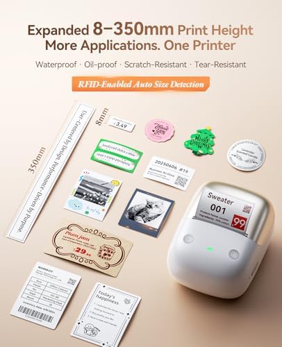 NIIMBOT B2 Pro Bluetooth Label Maker, 300DPI HD Thermal Sticker Printer - Image 5