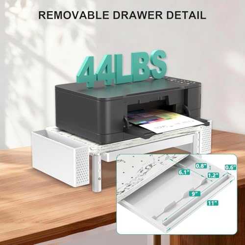 WALI Computer Monitor Stand with Storage and Pen Holder - Image 5