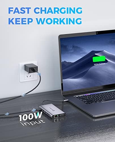 UtechSmart USB C Docking Station, Dual Monitor, Laptop Docking Station - Image 5