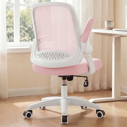NEO CHAIR Office Desk Chair, Ergonomic Mesh with Flip-Up Armrests, Pink by NEOCHAIR