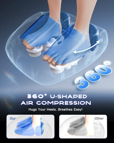 KINGJOY Foot Massager with Heat for Neuropathy, [2026 Upgraded], Deep Kneading Shiatsu Foot Massager for Plantar Fasciitis, Fits Up to Men Size 14, Birthday Gifts for Women Men - Image 4
