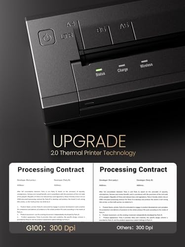 Phomemo G100 Ultra Fast Portable Printers Wireless for Travel - Image 3