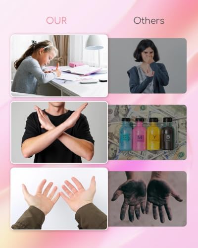 Small Wireless Inkless Portable Thermal Printer, Support 8.5" X 11", Pink - Image 4