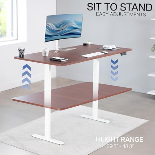 VIVO Dark Walnut 71 x 36 in Standing Desk, DESK-KIT-E2W7D-36 - Image 6