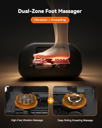 KNQZE Foot Massager with Heat for Plantar Fasciitis, Neuropathy - Image 2