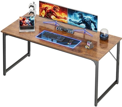 PRAISUN 55 X 24 Inch Computer Desk with Deeper Desktop by PRAISUN