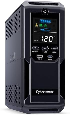 CyberPower CP1500AVRLCD3 Intelligent LCD UPS Battery Backup - Image 3