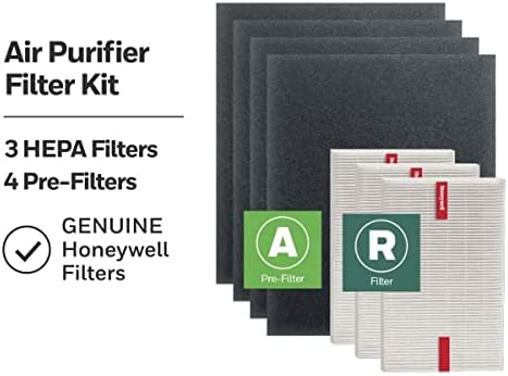 Honeywell HEPA Air Purifier Filter Replacement Kit for HPA300, HPA3300, HPA5300, HPA8350 series Air Purifiers, Value Combo Pack Includes 3 HEPA R & 4 A Carbon Pre-Cut Pre-Filters, 7 Piece (Pack of 4) - Image 2