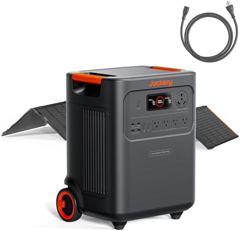 Jackery HomePower 3600 Plus and 500X Solar Panels, 3584Wh, 3600W AC Output by Unknown