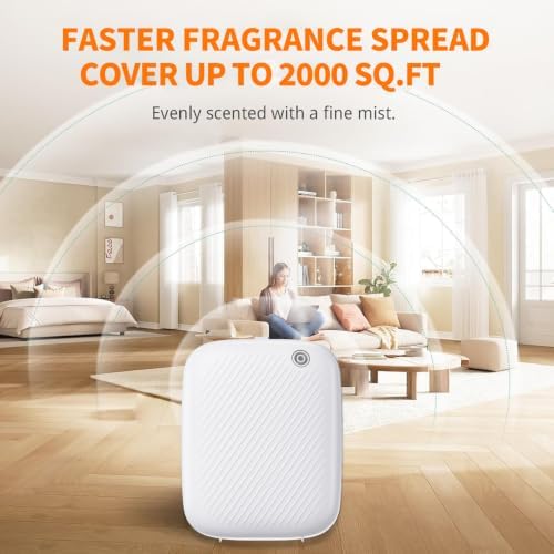 Smart Waterless Essential Oil Diffuser, 400ML Hotel Scent Diffuser with 12A1V Power Adapter for Large Room and Commercial Use, Scent Air Machine Cover Up to 2000 Sq.Ft - Image 4
