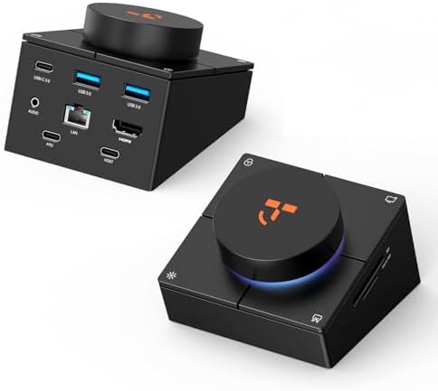 TobenONE 10-in-1 USB C Hub with Shortcut Keys, Volume Knob, 4K HDMI by TobenONE