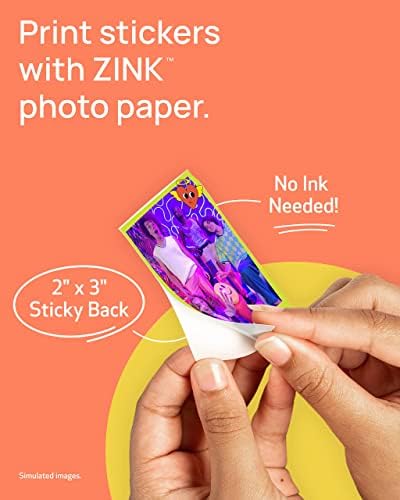 Canon Ivy 2 Mini Photo Printer, Print from Compatible iOS & Android Devices, Sticky-Back Prints, Blush Pink - Image 3