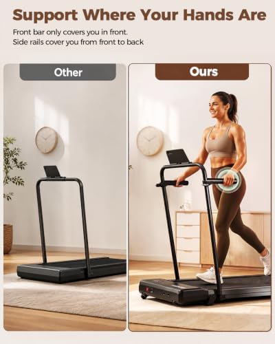 Superun Walking Pad with 6% Incline, 2.5HP Treadmill, 0.6-3.8 MPH, 300 lbs - Image 2