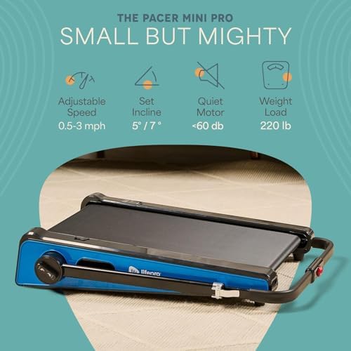 Lifepro PacerMini Walking Pad with Incline for Home Mini Apartment & Office - Image 5