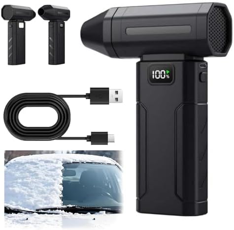 Ultra-Powerful Portable Turbo Fan with 150,000 RPM, Electric Air Duster, Cordless Air Duster, 5-Gear Adjustable Mini Blower with Fast Charging,for House, Outdoor and Car (2) by Unknown
