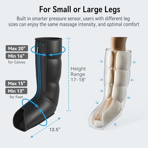 FIT KING Leg Compression Massager for Circulation & Pain Relief, 3 Timers - Image 5
