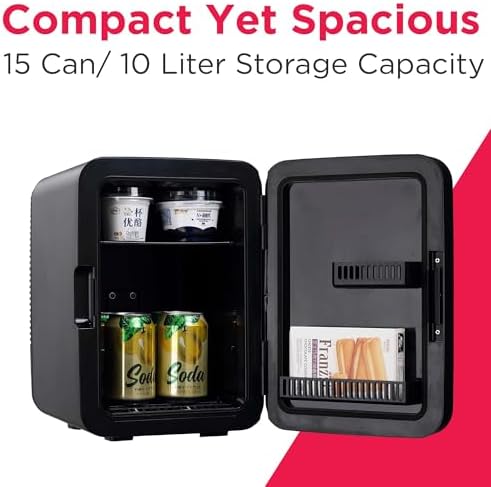 Frigidaire Portable 10L, 15-can Mini Fridge Brushed Stainless Rugged Refrigerator, EFMIS188-SS - Image 2