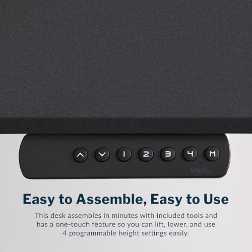 Vari Classic Electric Standing Desk – 60x30 – Black/Black - Image 6