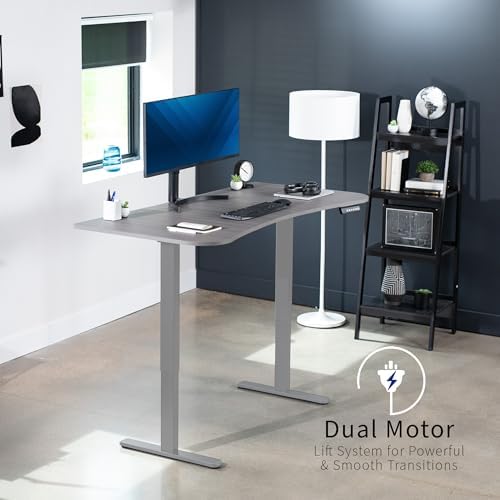 VIVO Dark Gray 60 x 24 in Standing Desk, DESK-KIT-E2G1G - Image 4