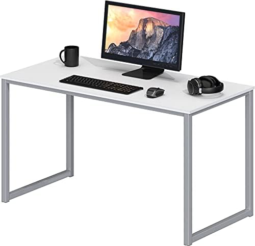 SHW Mission 40-Inch Home Office Computer Desk, White by SHW