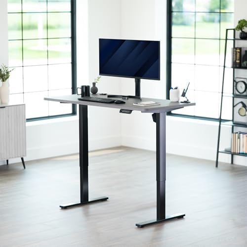 VIVO Dark Gray 55 x 28 in Standing Desk, DESK-KIT-1B55G - Image 2