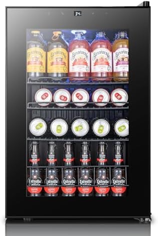 Yeego Beverage Refrigerator Drink Cooler, 85 Cans Mini Fridge by Yeego