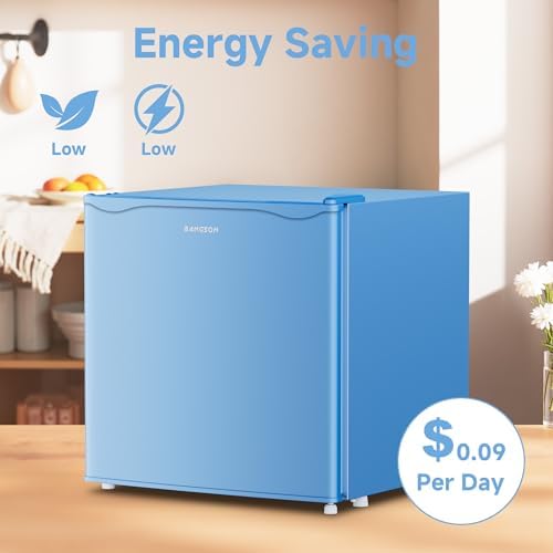 BANGSON 1.7 Cu.Ft Mini Fridge with Freezer for Dorm Office,Blue - Image 5
