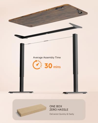 Standing Desk, 55 × 24 Inches Electric Height Adjustable, Home Office - Image 7