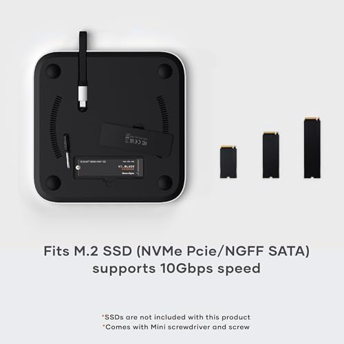 Satechi Mac Studio M5 Hub & Stand with NVMe SSD Enclosure, Silver - Image 2