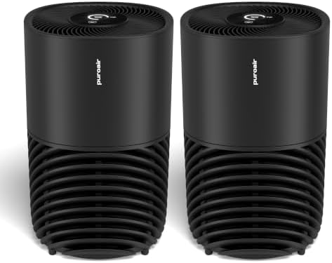 PuroAir 130i Smart HEPA Air Purifiers for Bedroom Home Pets - 750 Ft² (2PK) by PuroAir