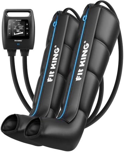 FIT KING Air Compression Recovery System, Cordless Full Leg Massager by FITKING