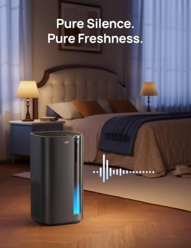 DREO Smart Air Purifier for Home, Washable Pre-Filter, Large Rooms Air Cleaner with Wi-Fi/Voice/Alexa,Smoke,Dust,Pollen,Odor,PM2.5 Monitor, 4 Speeds & Auto/Turbo/HEPA Sleep Mode, DR-HAP003AS Black - Image 5
