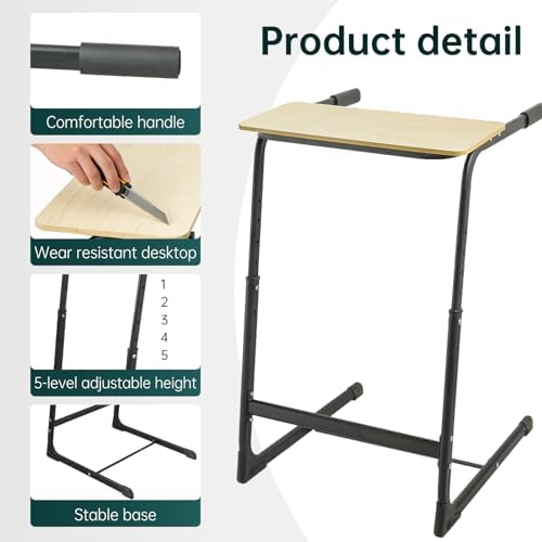 Walking Pad Desk Adjustable Height with Handlebar, 2-in-1 Desk Attachment, Stable Laptop Workstation for Home Office - Image 4