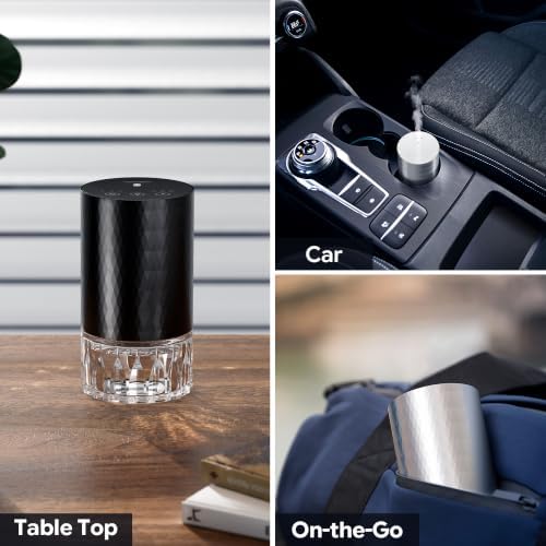 Airversa RD2 Waterless Essential Oil Diffuser Starter Kit, Black - Image 5