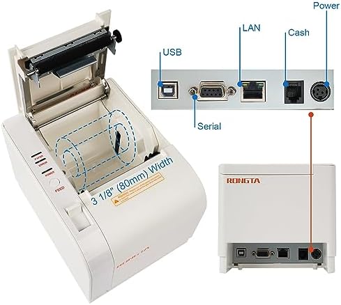 Rongta Thermal Receipt Printer, 80mm Receipt Printers, Thermal Pos Printer - Image 4