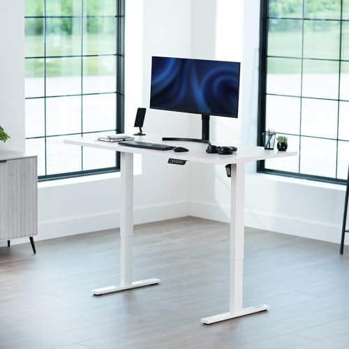 VIVO White 60 x 30 in Standing Desk, DESK-KIT-1W6W-30 - Image 2