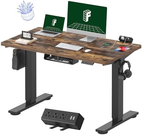 FLEXISPOT EN2 48"x24" Standing Desk with Power Strip Bundle by Unknown