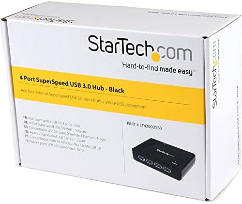 StarTech 4-Port USB-A Hub, 5Gbps, Power Adapter Included (ST4300USB3) - Image 4