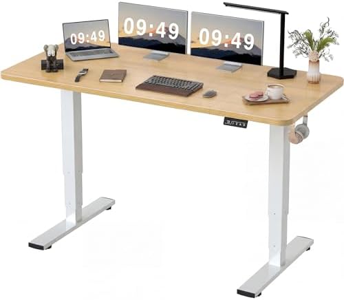 Furmax 63 Inches Electric Height Adjustable Standing Desk Home Office Desk by Furmax